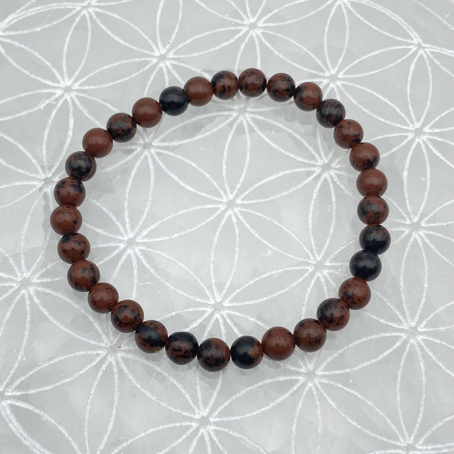 Bracelet - Obsidienne Acajou / Mahogany (6 mm)