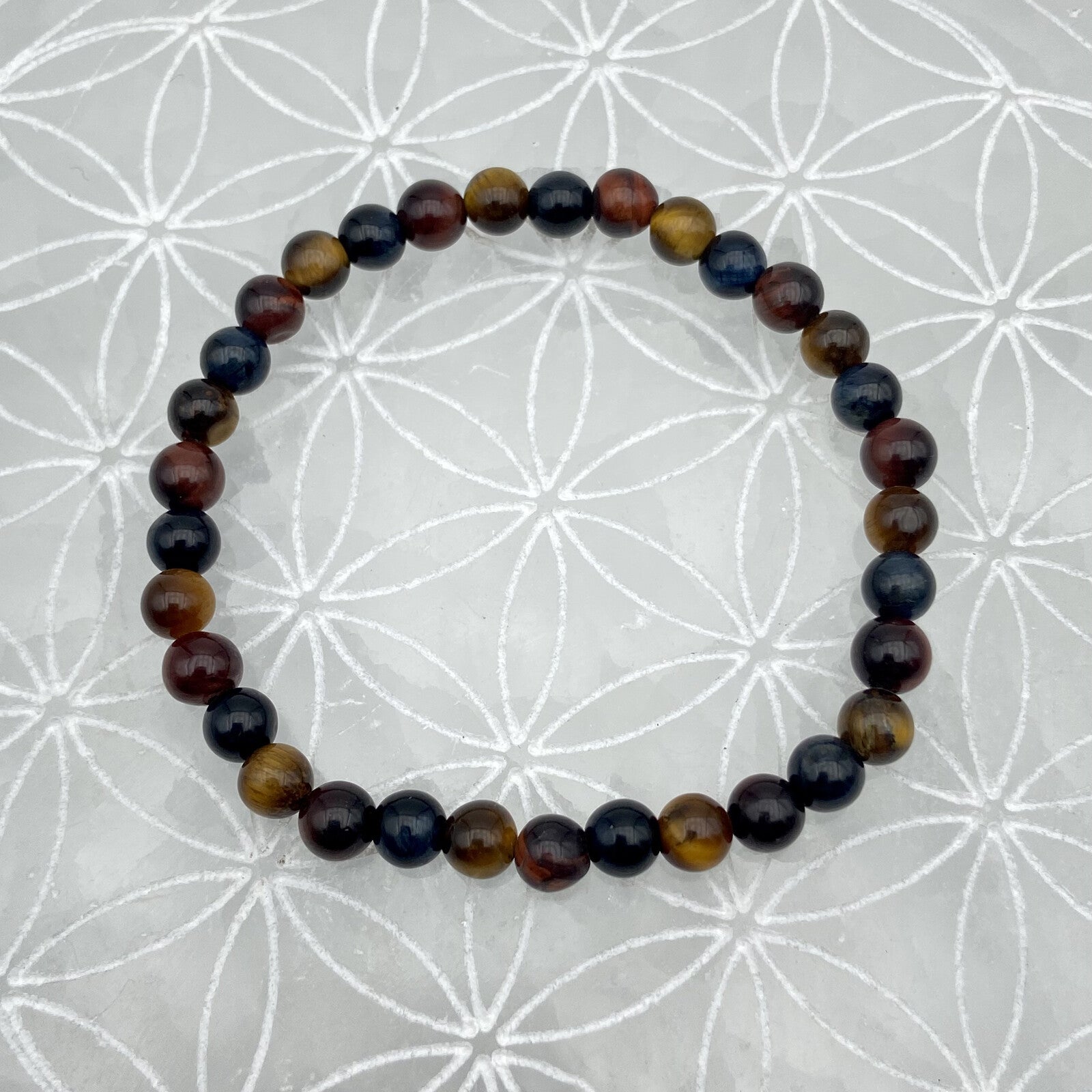 Bracelet - Mix Oeil de Tigre, Taureau, Faucon (6 mm)