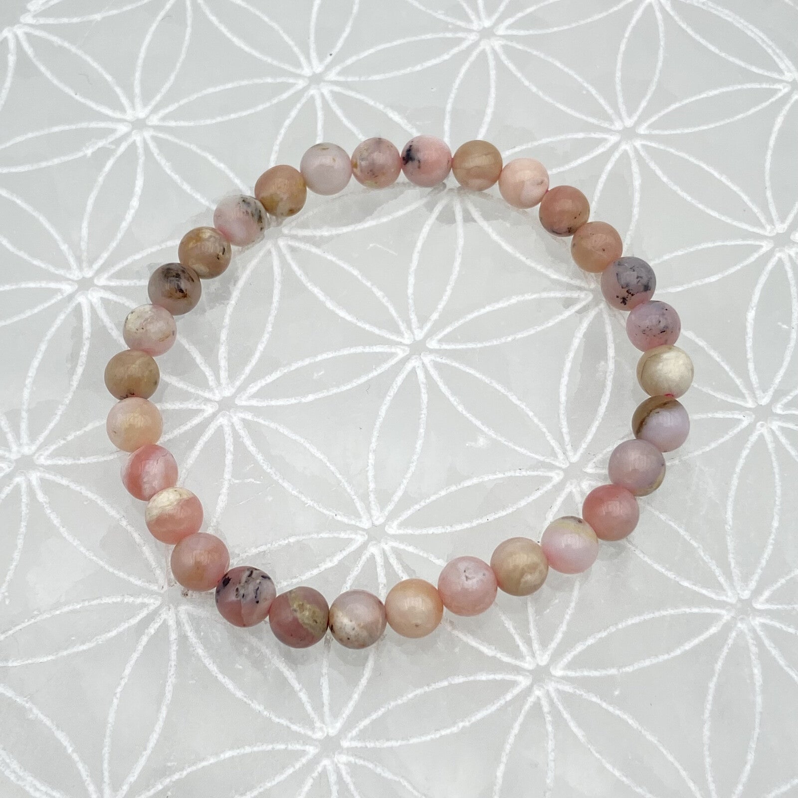 Bracelet - Opale Rose des Andes (6 mm)