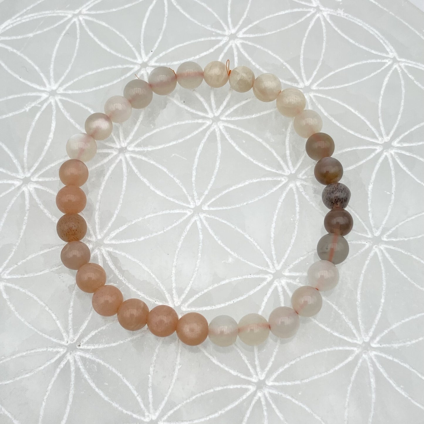 Bracelet - Pierre de Lune Multicolore EXTRA (6 mm)