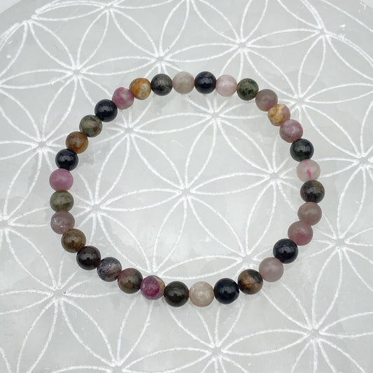 Bracelet - Tourmaline Multicolore (6 mm)
