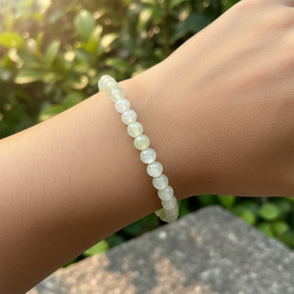 Bracelet en perles - Jade de Chine (6 mm)