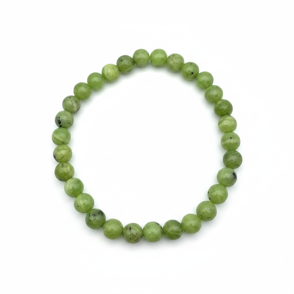 Bracelet en perles - Jade Néphrite (6 mm)