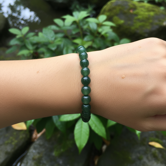 Bracelet en perles - Jade Néphrite (8 mm)