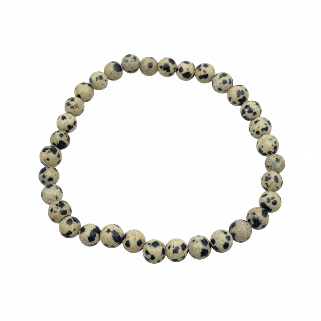 Bracelet en perles - Jaspe Dalmatien (6 mm)