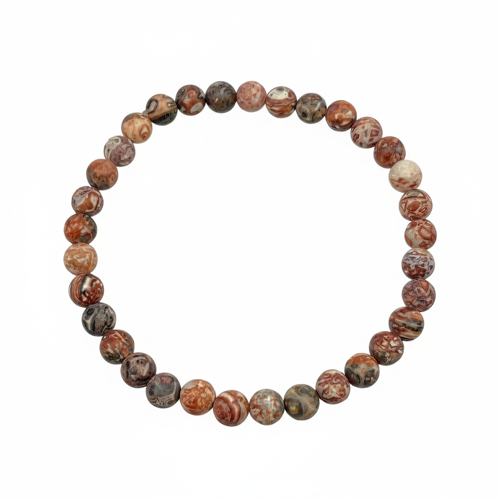 Bracelet en perles - Jaspe Léopard (6 mm)