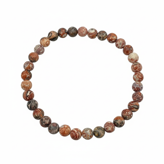 Bracelet en perles - Jaspe Léopard (6 mm)