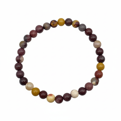 Bracelet en perles - Jaspe Mookaïte (6 mm)