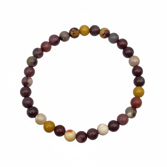 Bracelet en perles - Jaspe Mookaïte (6 mm)
