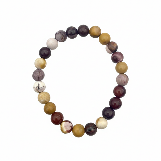 Bracelet en perles - Jaspe Mookaïte (8 mm)