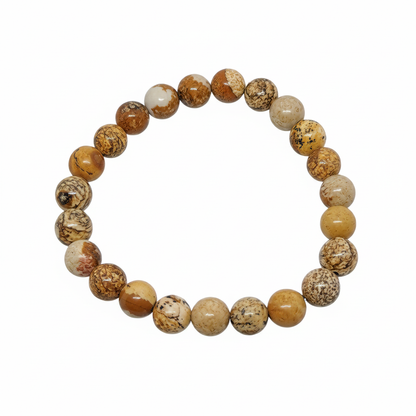 Bracelet en perles - Jaspe Paysage (8 mm)