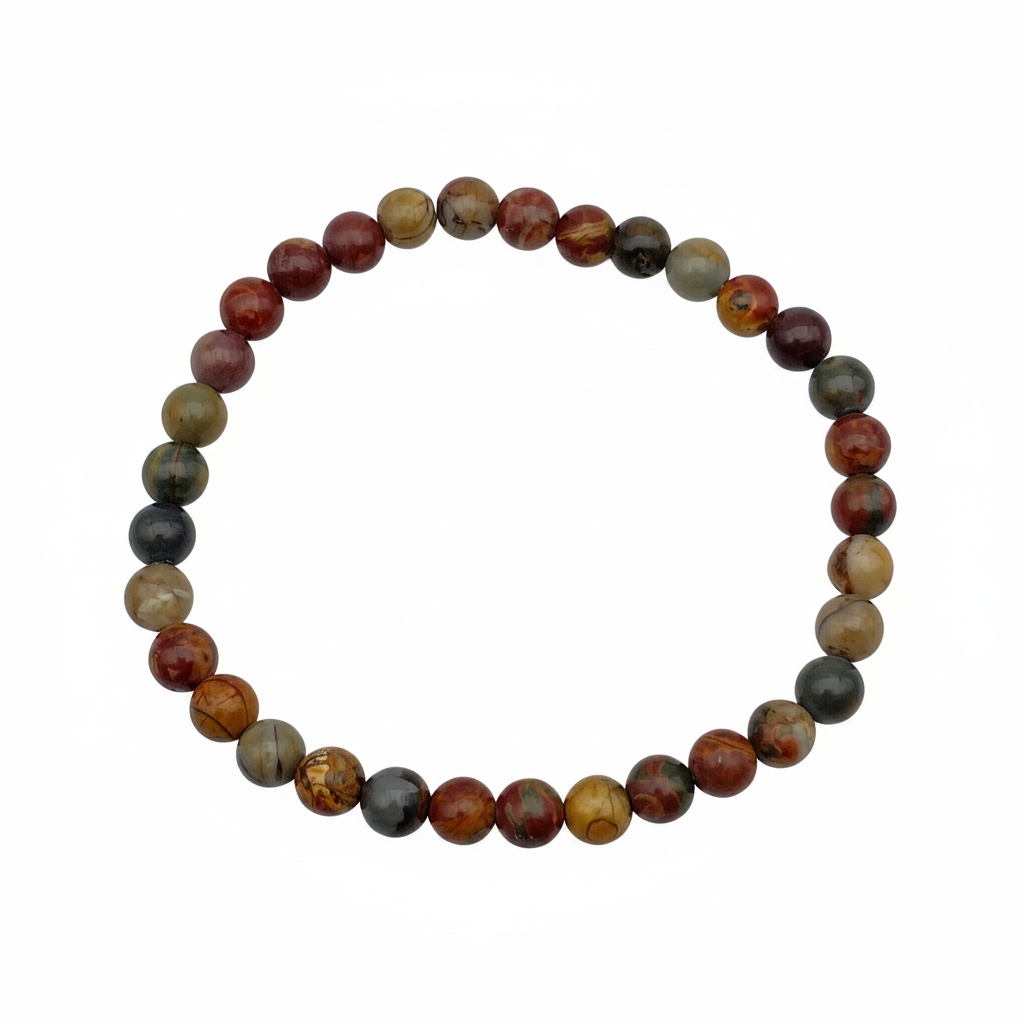 Bracelet en perles - Jaspe Picasso (6 mm)