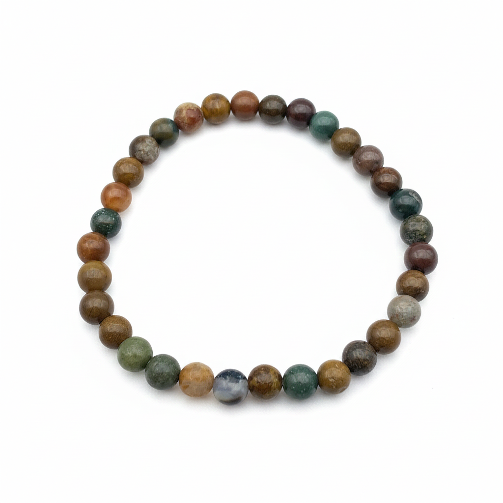 Bracelet en perles - Jaspe Polychrome (6 mm)