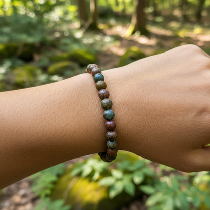 Bracelet en perles - Jaspe Polychrome (6 mm)