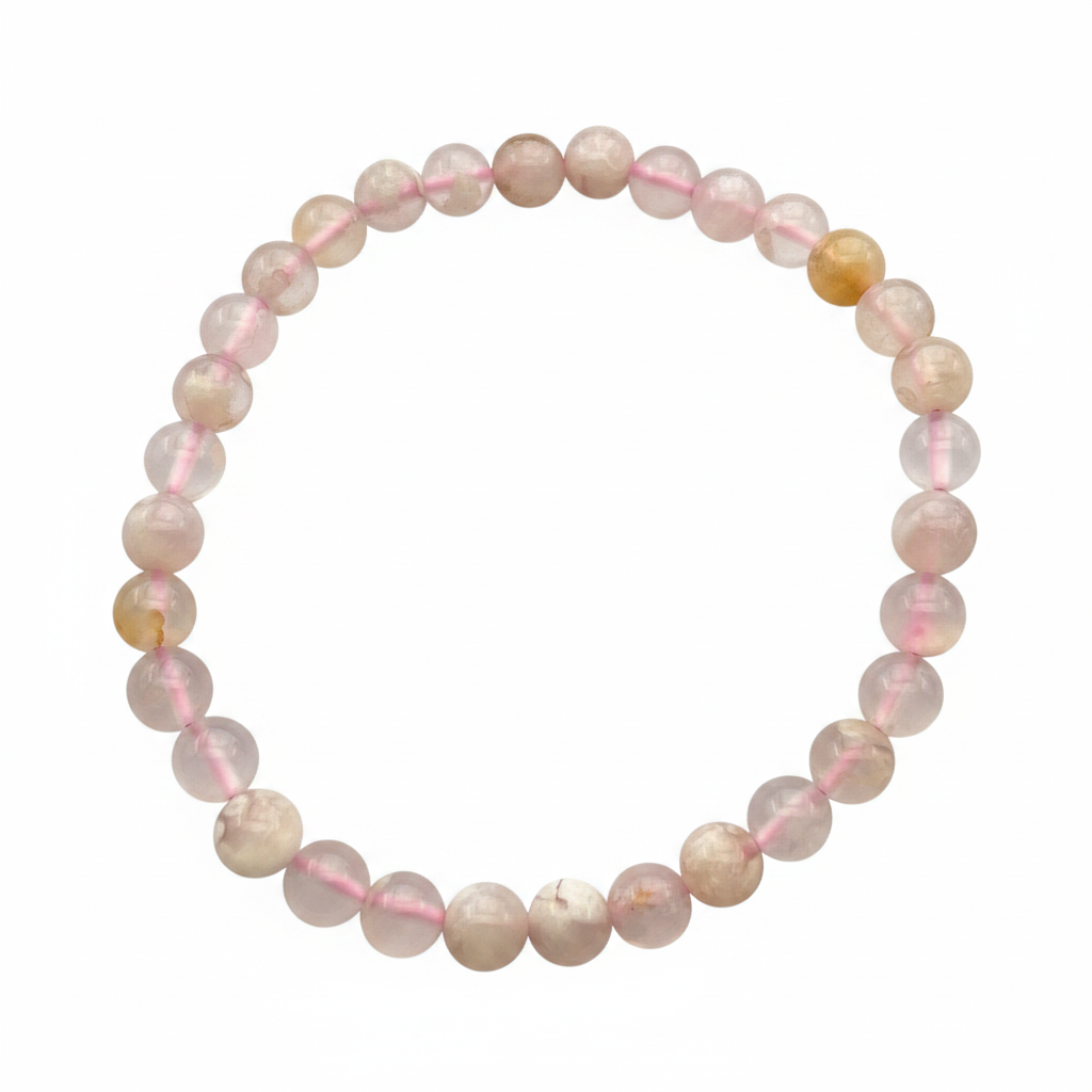 Bracelet en perles - Agate Fleur Sakura (6 mm)
