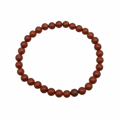 Bracelet en perles - Jaspe Rouge (6 mm)