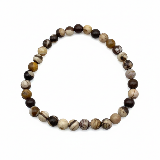Bracelet en perles - Jaspe Zèbre (6 mm)