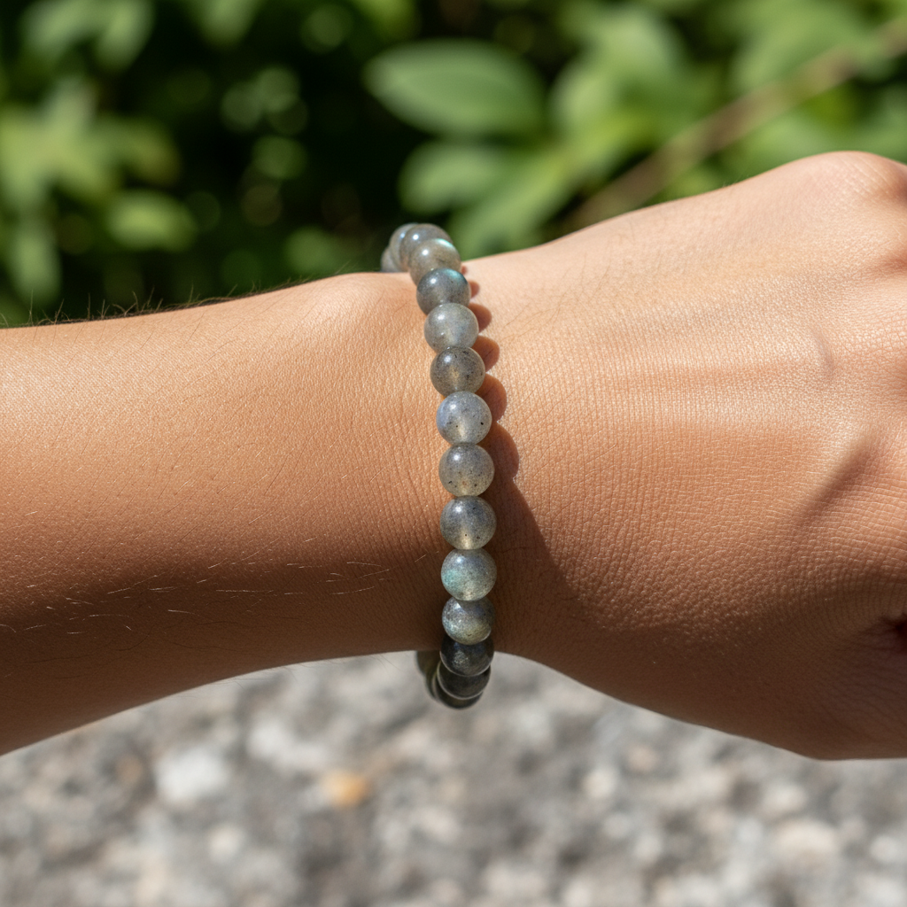 Bracelet en perles - Labradorite (6 mm)