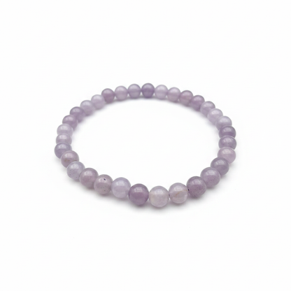 Bracelet en perles - Lépidolite (6 mm)