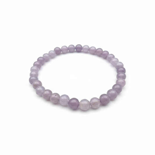 Bracelet en perles - Lépidolite (6 mm)
