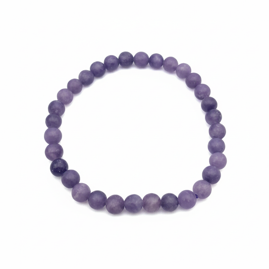 Bracelet en perles - Lépidolite (6 mm) EXTRA