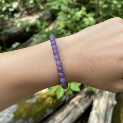 Bracelet en perles - Lépidolite (6 mm) EXTRA