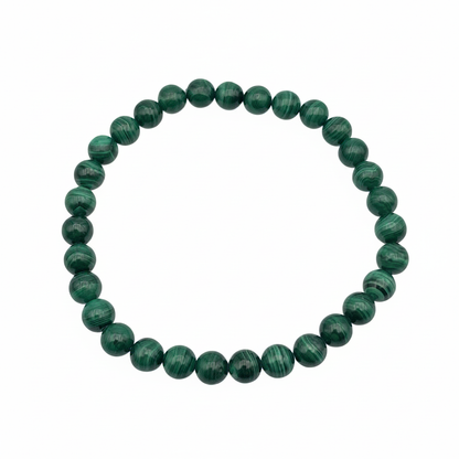 Bracelet en perles - Malachite (6 mm)