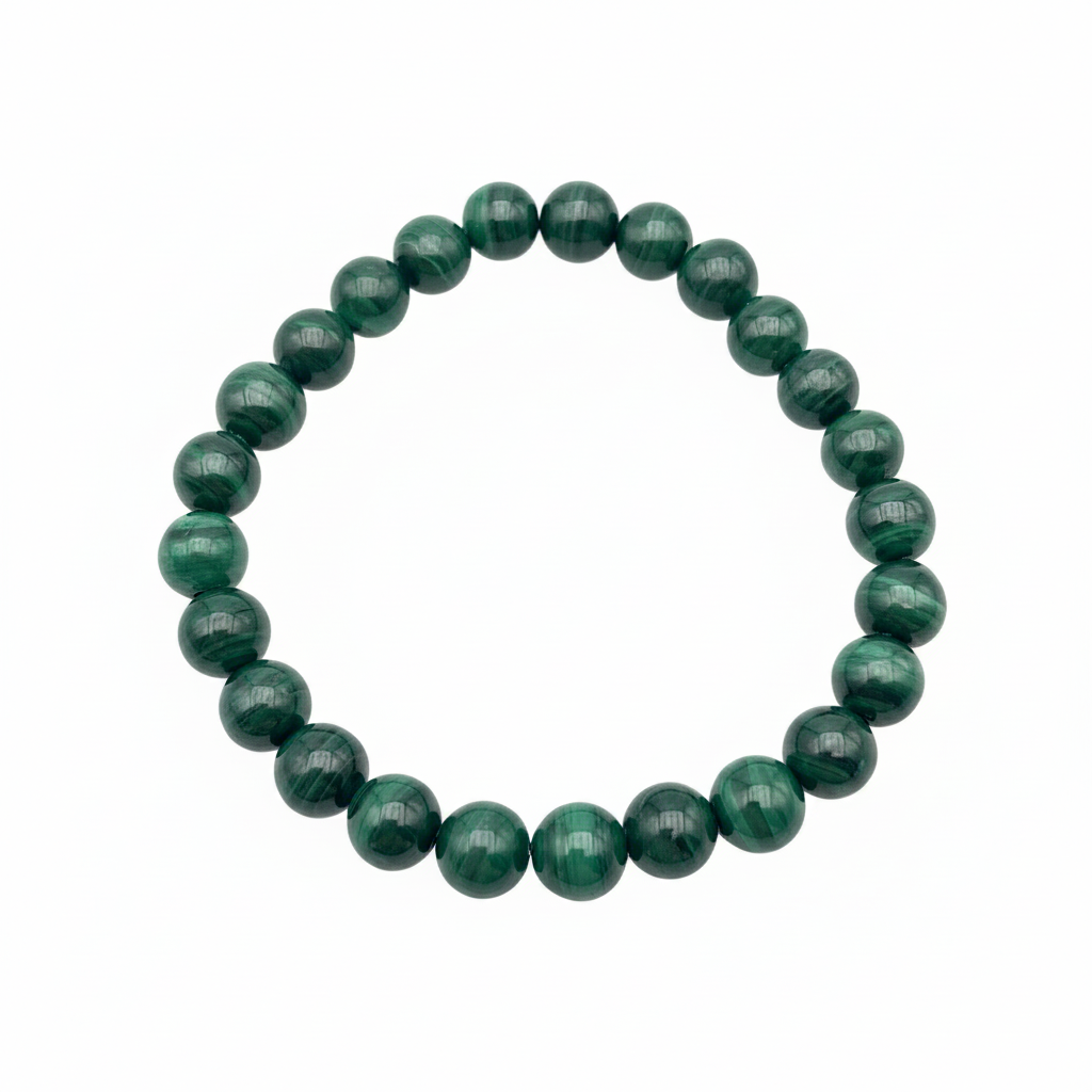 Bracelet en perles - Malachite (8 mm)