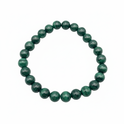 Bracelet en perles - Malachite (8 mm)