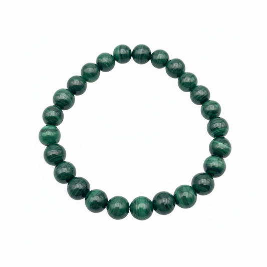 Bracelet en perles - Malachite (8 mm)
