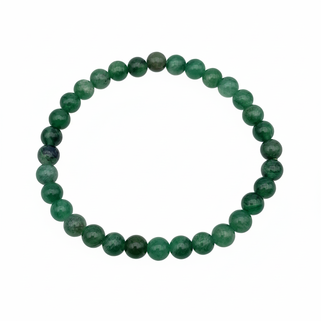 Bracelet en perles - Mica Vert (6 mm) - EXTRA