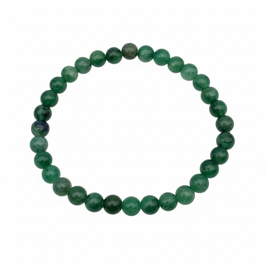 Bracelet en perles - Mica Vert (6 mm) - EXTRA