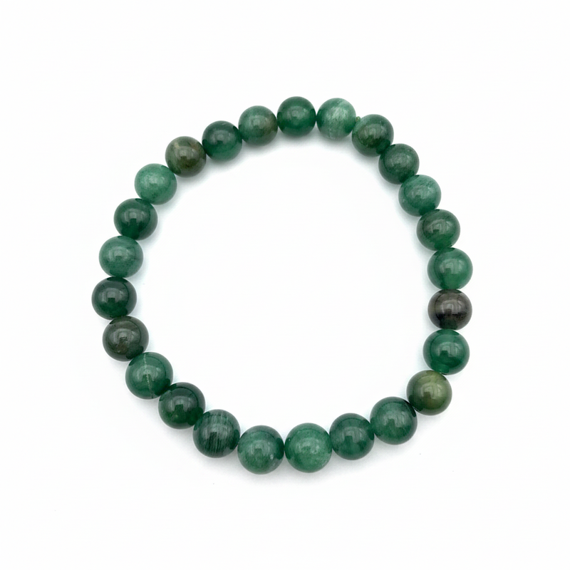 Bracelet en perles - Mica Vert (8 mm) - EXTRA