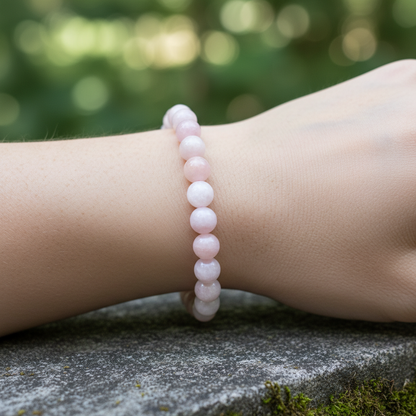 Bracelet en perles - Morganite (8 mm)