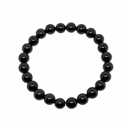 Bracelet en perles - Obsidienne Noire (8 mm)