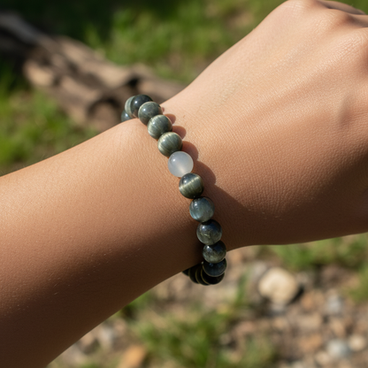Bracelet en perles - Oeil d'Aigle EXTRA (8 mm)