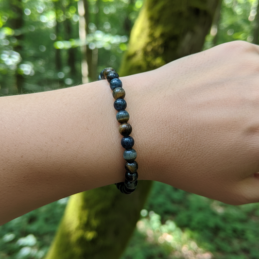 Bracelet en perles - Oeil de Faucon (6 mm)