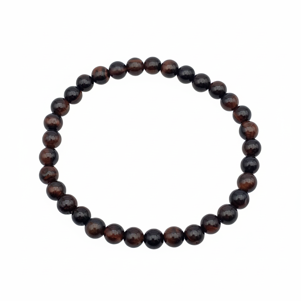Bracelet en perles - Oeil de Taureau (6 mm)