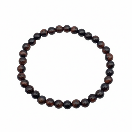 Bracelet en perles - Oeil de Taureau (6 mm)