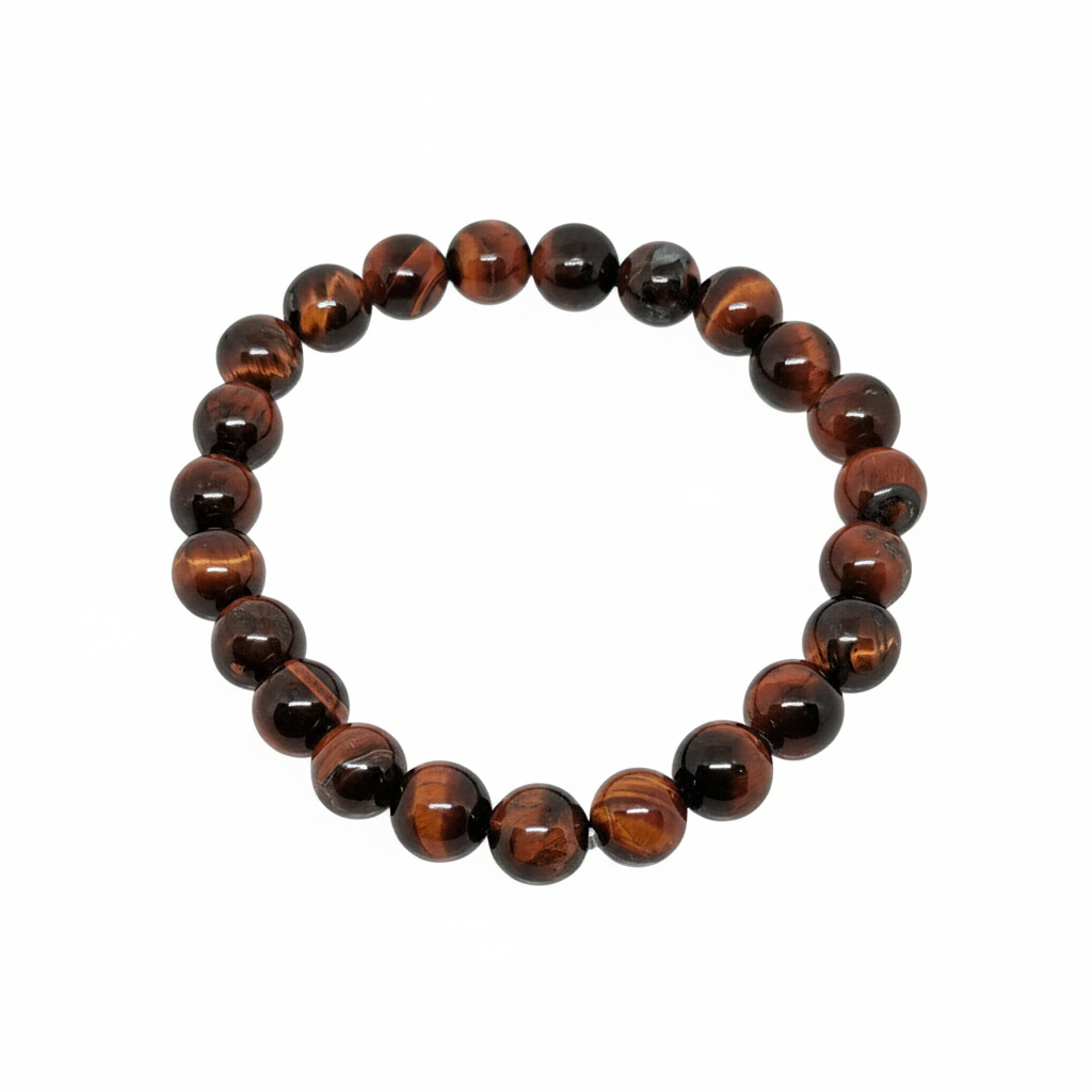 Bracelet en perles - Oeil de Taureau (8 mm)
