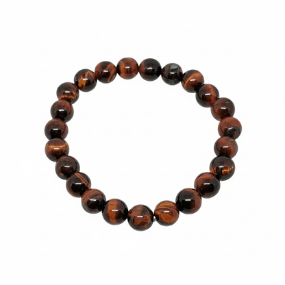 Bracelet en perles - Oeil de Taureau (8 mm)