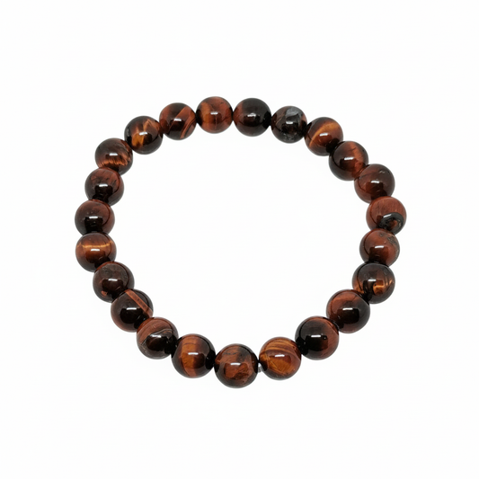 Bracelet en perles - Oeil de Taureau (8 mm)