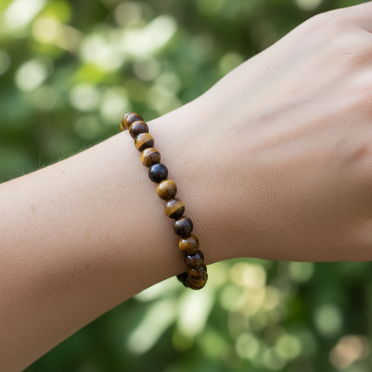 Bracelet en perles - Oeil de Tigre (6 mm)
