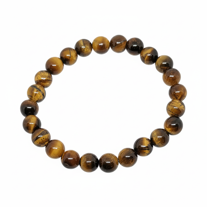 Bracelet en perles - Oeil de Tigre (8 mm)