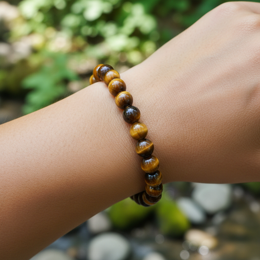 Bracelet en perles - Oeil de Tigre EXTRA (8 mm)