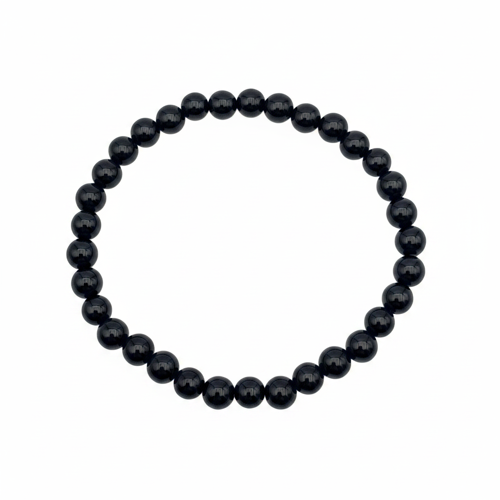 Bracelet en perles - Onyx (6 mm)