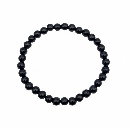Bracelet en perles - Onyx (6 mm)
