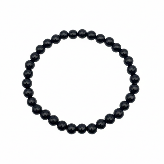 Bracelet en perles - Onyx (6 mm)