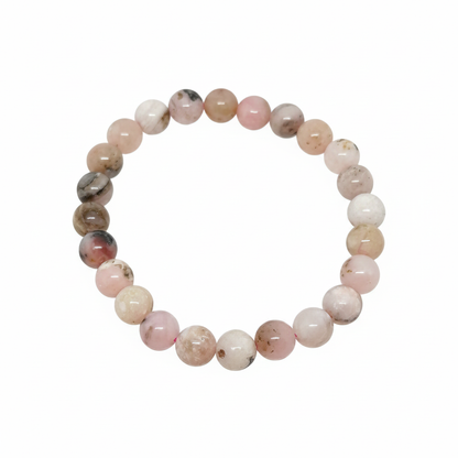 Bracelet en perles - Opale Rose des Andes (8 mm)