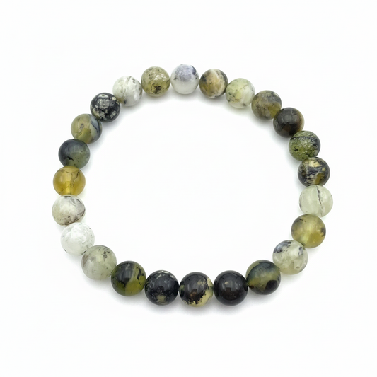 Bracelet en perles - Opale Verte (8 mm)